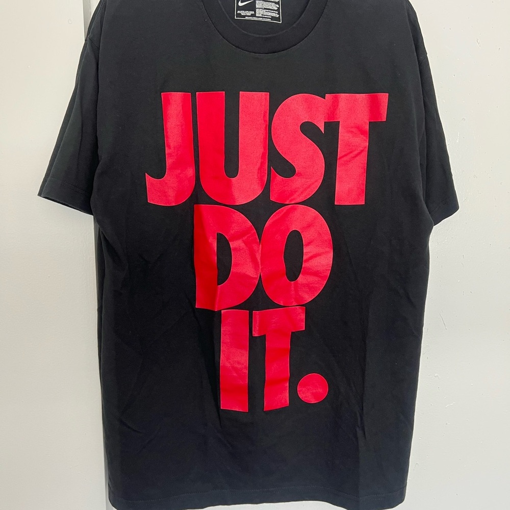 Nike Men’s Just Do It Big Logo T-Shirt (Large, Black)
